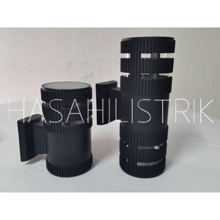 Lampu Dinding Outdoor Minimalis Spiral 1 sisi dan 2 sisi 2216-2217 /Lampu Piral /Wall Lamp