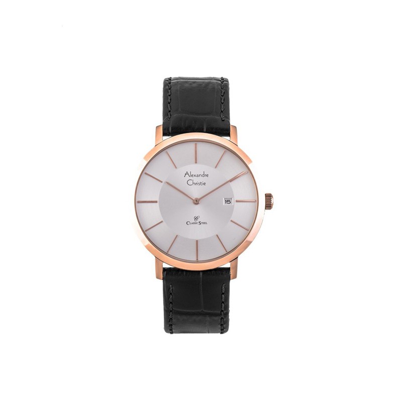 Alexandre Christie AC 8599 MDLRGSL Jam Tangan Pria Leather Strap