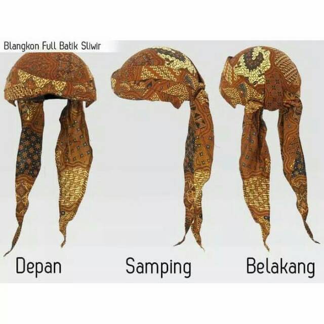 Blangkon sliwir batik