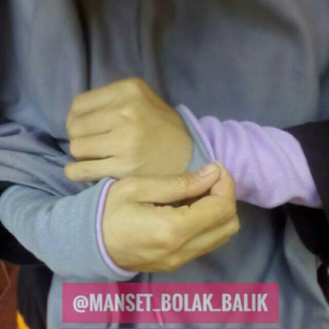 Manset bolak balik ukuran 30cm sampe siku