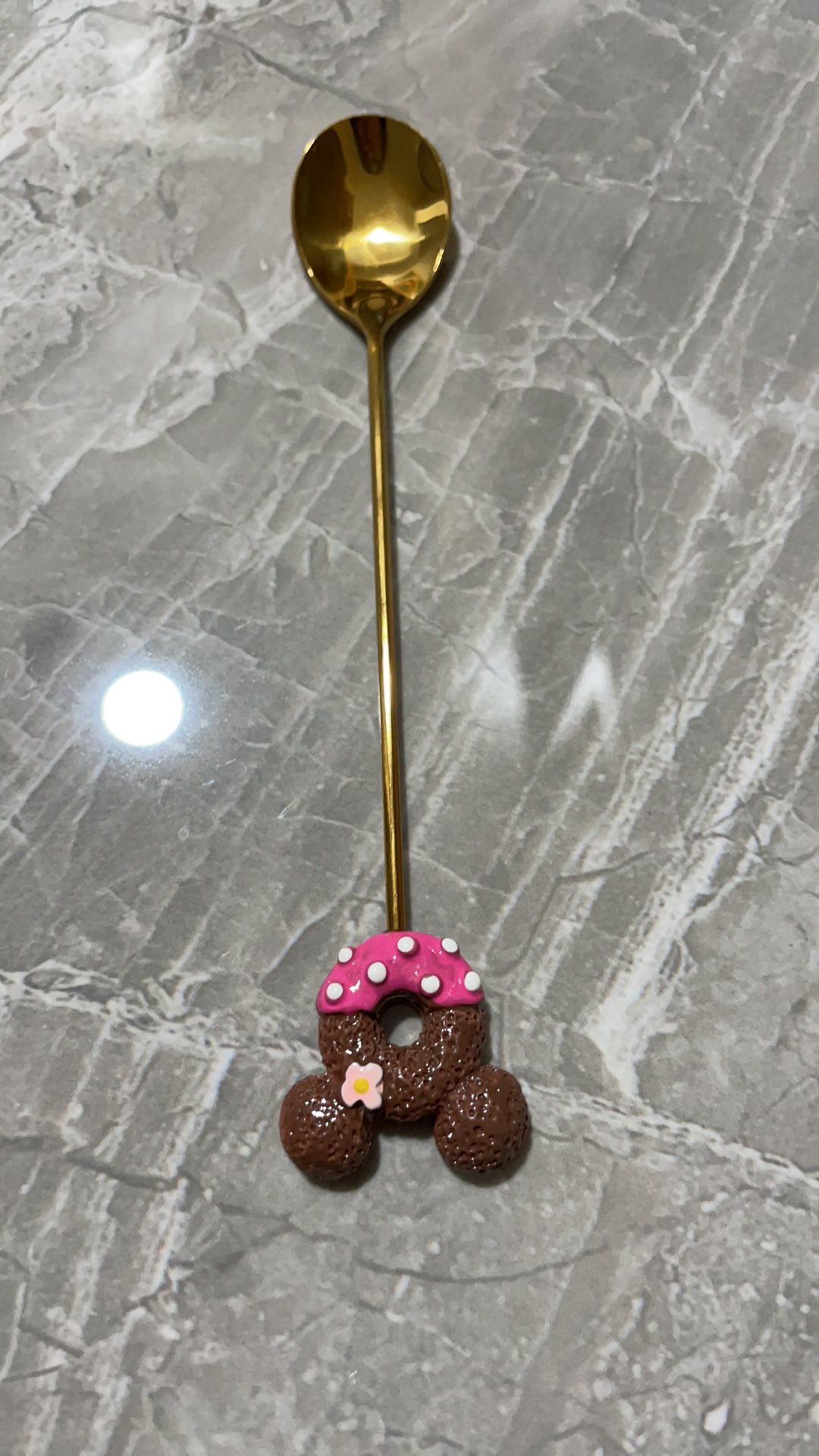 Sendok Garpu Teh Bahan Stainless Steel Motif Mickey Mouse
