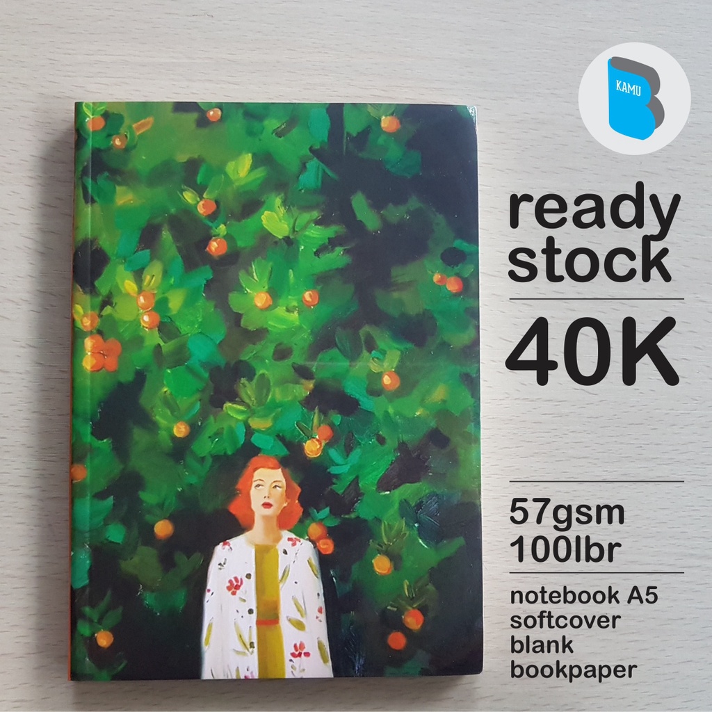 

[57/72/90 gsm] Notebook A5 Buku Catatan Diary Jurnal Bookpaper - Orange Girl