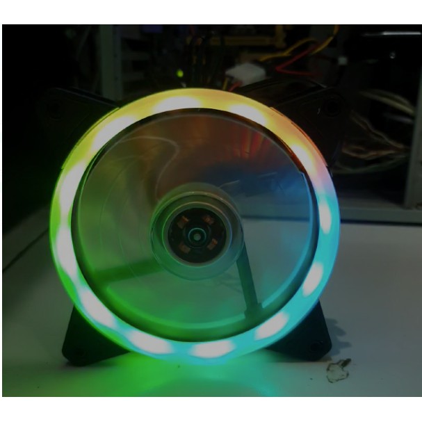 Fan Casing RGB 120mm kipas casing Running LED 12cm Lampu Rainbow