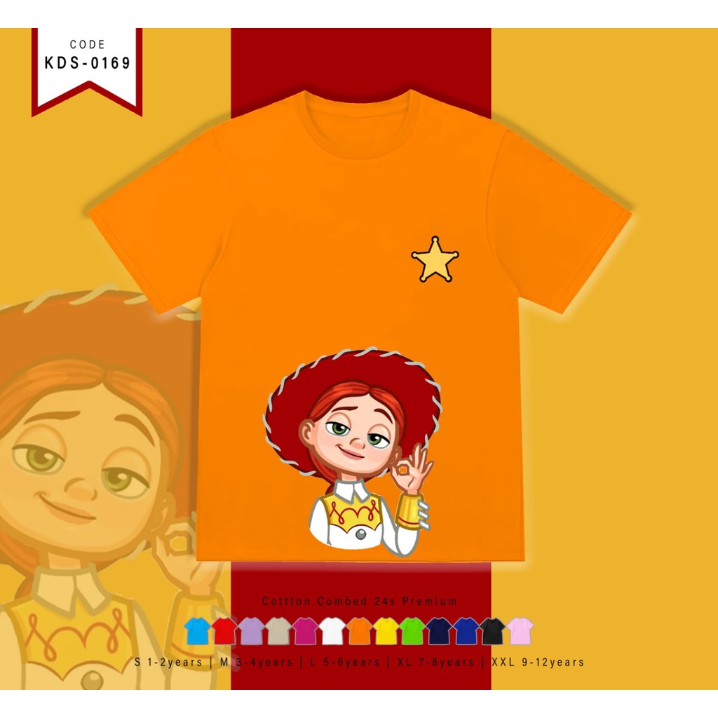 T-SHIRT / KAOS ANAK-ANAK TERMURAH BERGAMBAR TY JESSIE - TERIMA CUSTOM KAOS KELUARGA