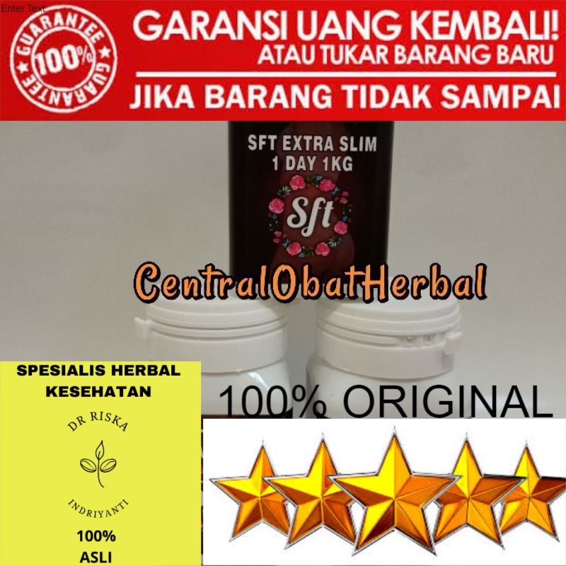 100% ASLI Sft Extra Slim 1Day 1Kg Obat Pelangsing Penurun Berat Badan - Suplemen Diet Herbal @SEDIA 