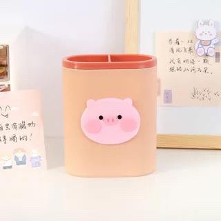 TEMPAT PENSIL DAN PULPEN SERBAGUNA DESKTOP MULTIFUNGSI PEN HOLDER GAYA KOREA / ALAT TULIS ORGANIZER KARTUN