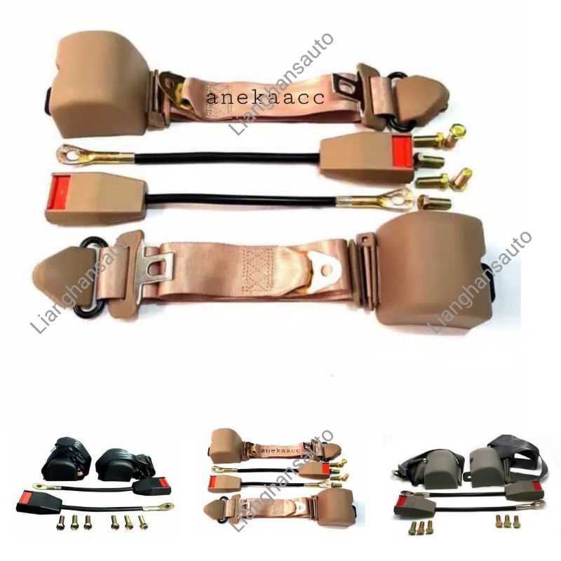 SEPASANG SAFETY BELT OTOMATIS MOBIL UNIVERSAL
