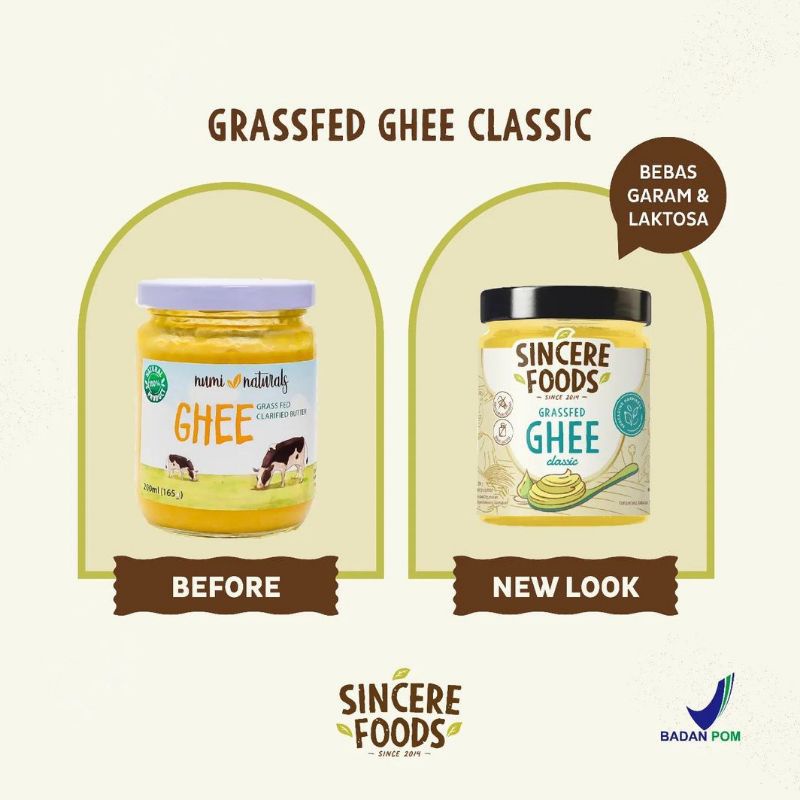 

Grassfed Ghee Butter Minyak Samin Sincere Food 250gr