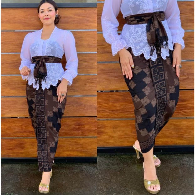 Kamen Batik Indigo Set Selendang-Kamen & Selendang