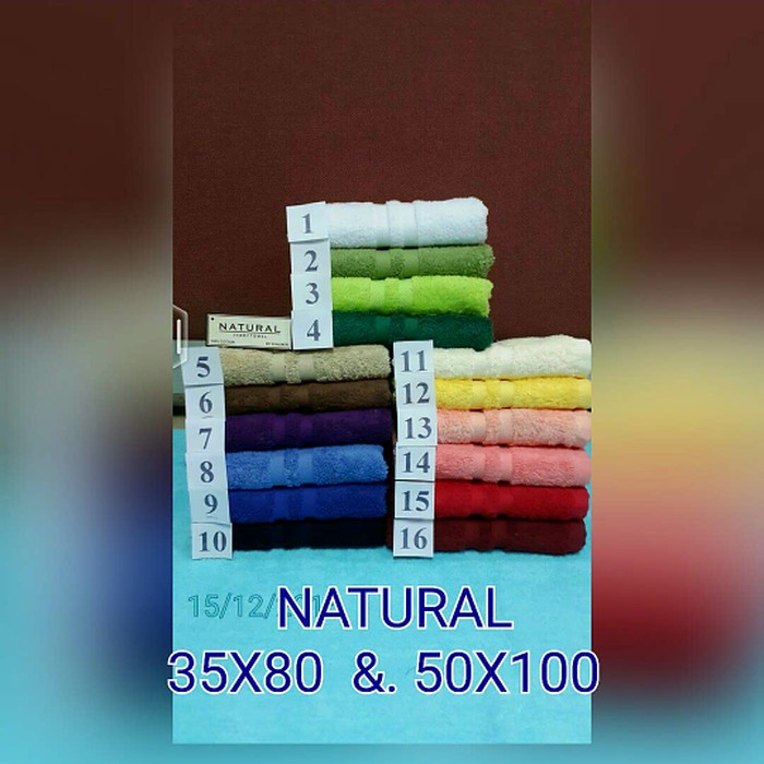 Handuk Natural 50x100 Handuk Tanggung