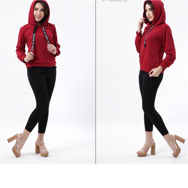 BESS - Sweater Hoodie Wanita Tali / Sweater Hoodie Tali SELLA