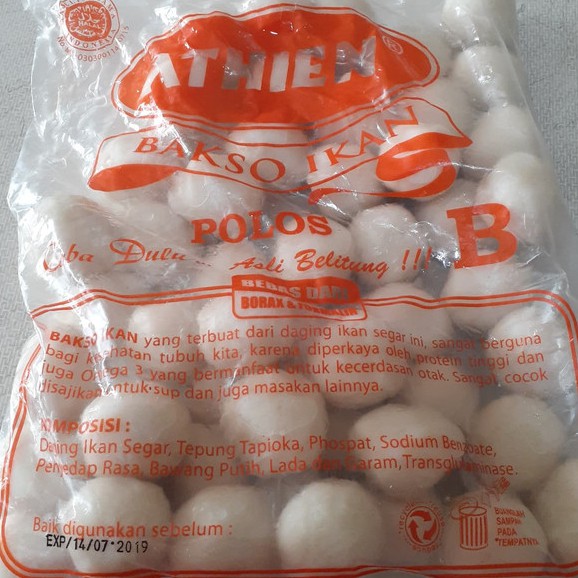 

ATHIEN Bakso Ikan Polos B 50pcs