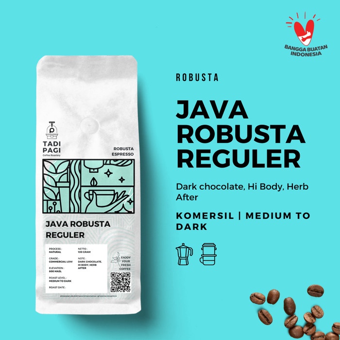 

(BISA COD) Espresso Robusta / Es Kopi susu Blend 1kg - GILING HALUS