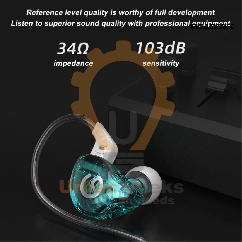 GK G1 Earphone In Ear Monitor with Microphone  Alt KZ EDC EDX QKZ AK6