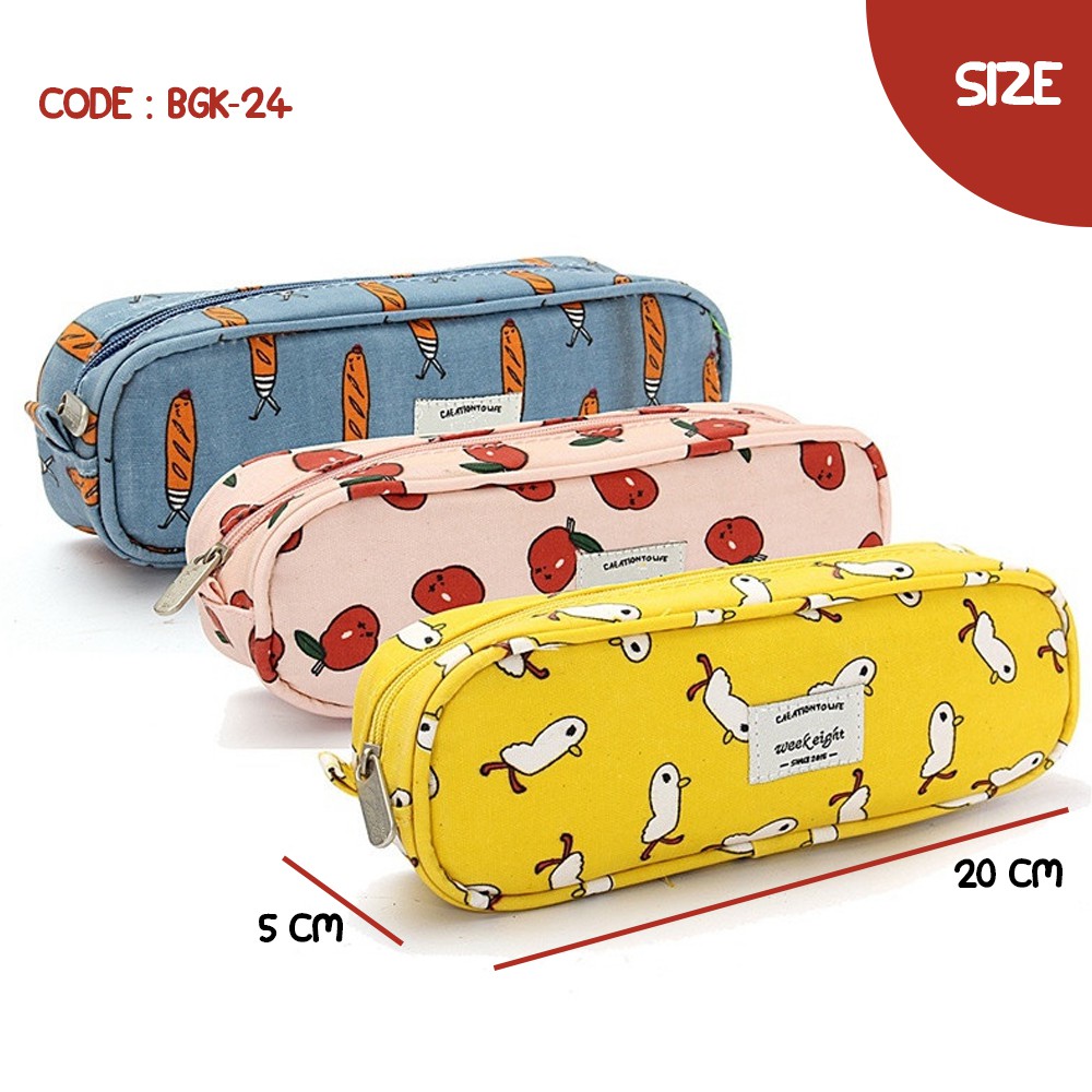 LONG JAM COSMETIC POUCH - WEEKEIGHT COSMETIC POUCH (LONG JAM) BGK-24