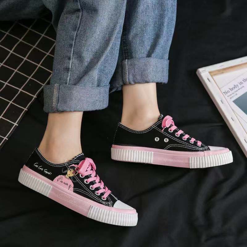 Sepatu Sneakers Wanita So cute Gogo Squid Kanvas-4