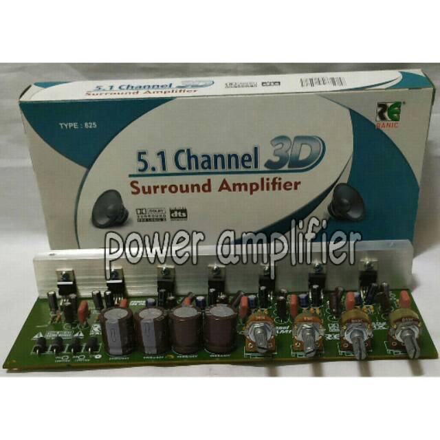 Kit Power Amplifier Aktif 5.1 Surround 3D