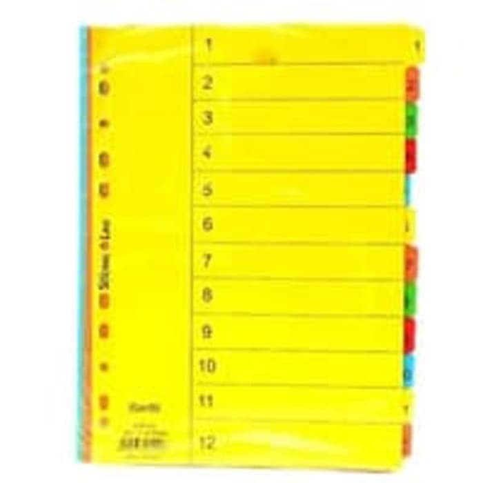 

Isi Kertas Binder - Kertas File - Kertas Note Divider Bantex 1-12 A4 6051 Produk Terbaik