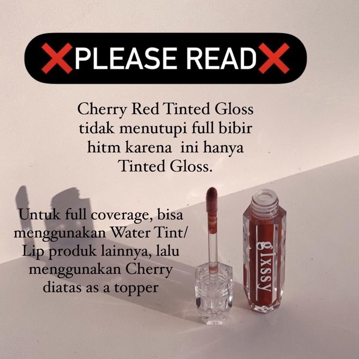 [EU1325]❊ Cherry Red Tinted Lip Gloss by Glxssy Proses Cepat