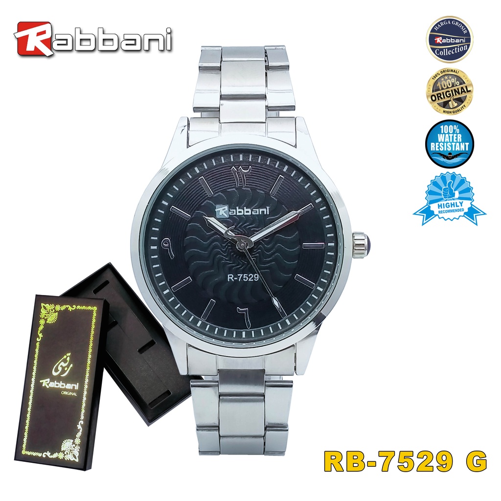 Rabbani 7529 Jam Tangan Couple Original Premium Anti Air Garansi Mesin 1 Tahun