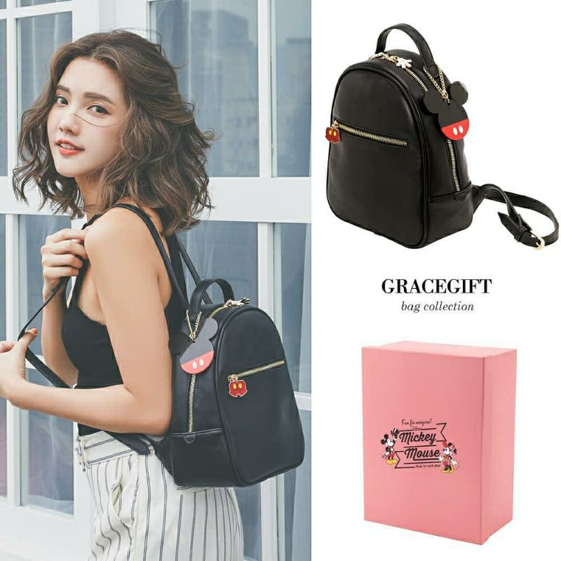 [READY STOCK] Gracegift x Disney Backpack/Ransel Mickey