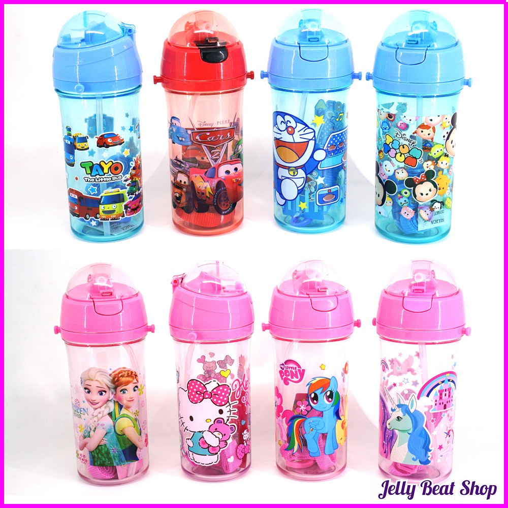 Botol minum sedot anak karakter bpa free (3650)