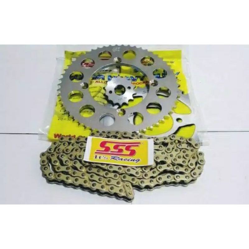 gear set sss 428 klx 150 kawasaki