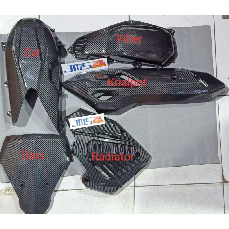 cover tutup carbon set honda vario 125 dan vario 150 led lama cvt radiator dasi knalpot filter hawa