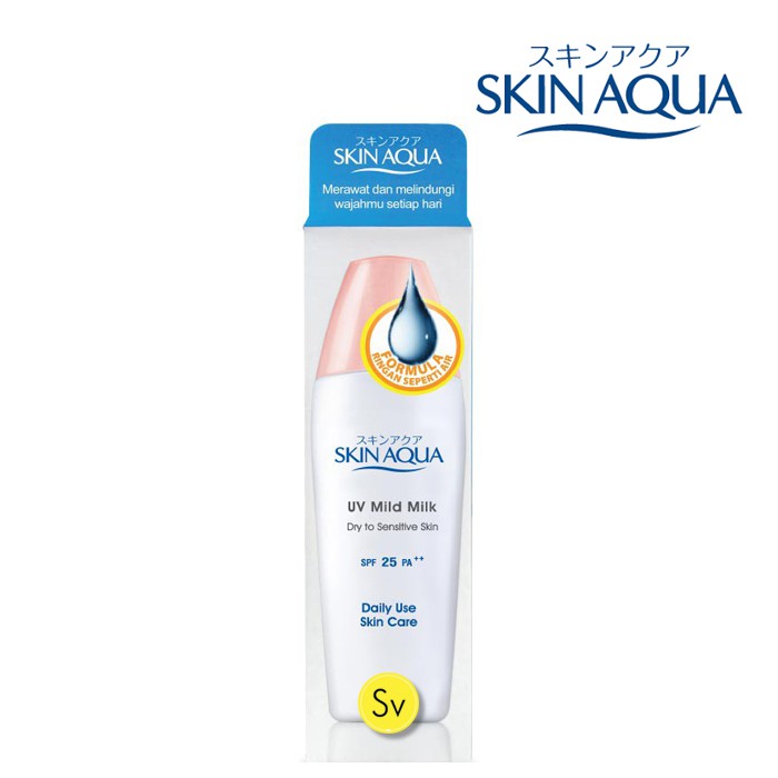 Skin Aqua UV Mild Milk Spf 25 PA++ (kemasan baru 40ml)