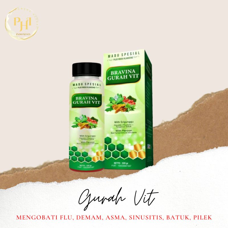 

Madu Bravina Gurah Vit 320gr | Gurah Modern tanpa sakit!