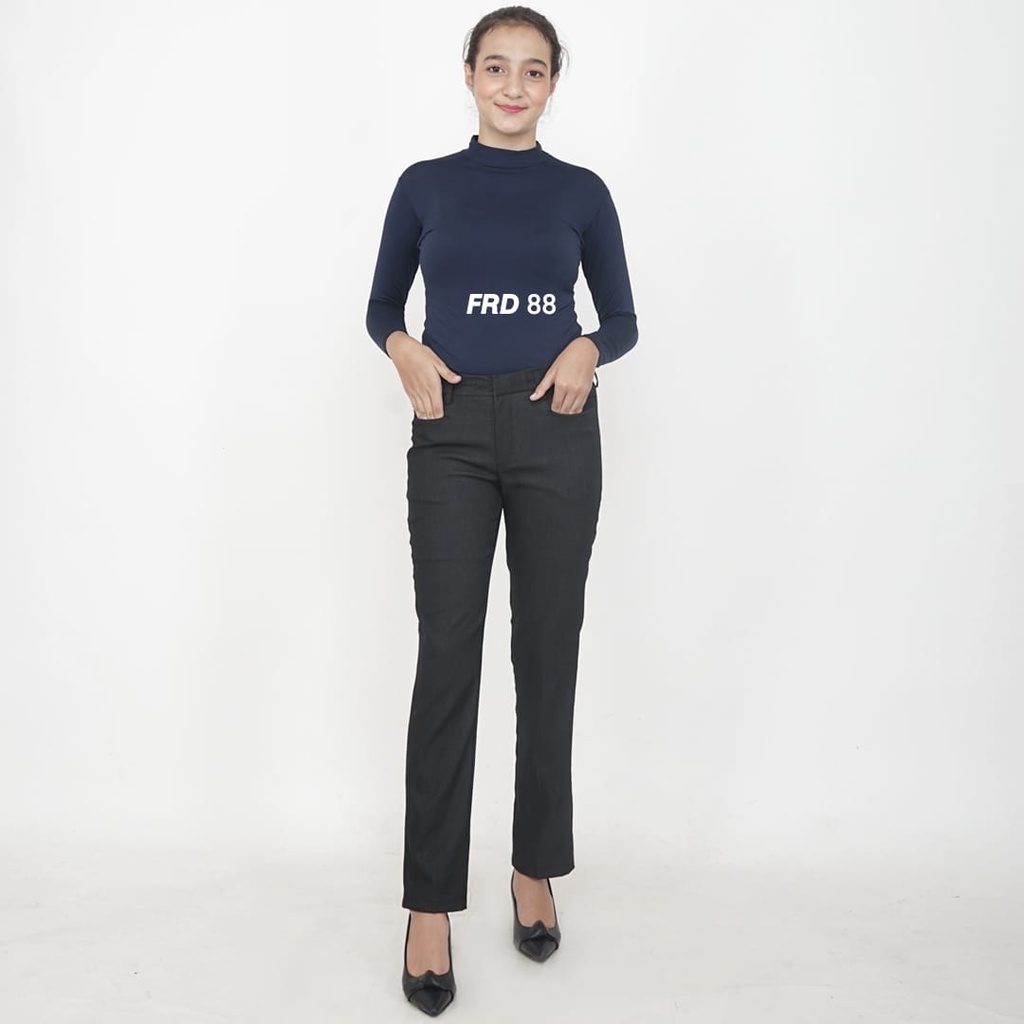 CELANA KANTOR FORMAL KERJA MODEL KANTONG JEAN SKHUSUS HITAM/CELANA PANJANG KANTOR WANITA SLIM FIT/CENALA KERJA FORMAL WANITA SLIM FIT/CELANA BAHAN WANITA YG TERND/CELANA SLIM FIT WANITA KARIR/CELANA PANJANG ELEGAN WANITA