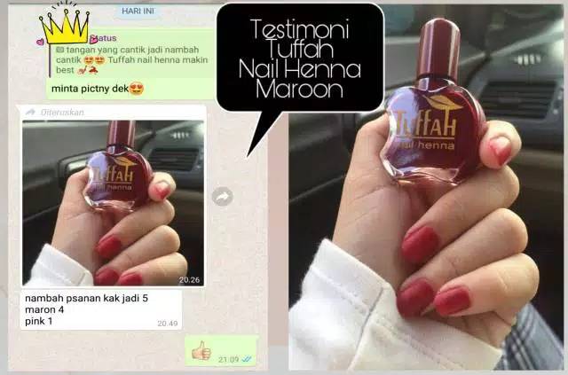 Tuffah Nail Henna Kutek kuku 10ml agen Resmi SAH SHALAT