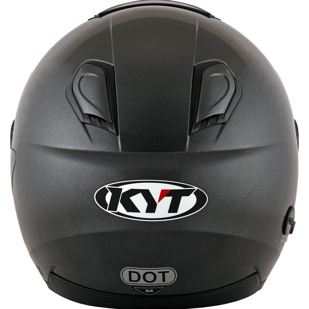 HELM KYT KYOTO SOLID BLACK DOFF HALF FACE SINGLE VISOR