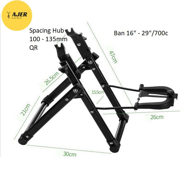 Alat setel stel velg jari ruji Sepeda Truing Stand wheel set rims