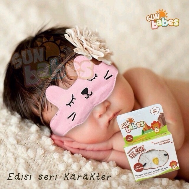 Sun babes eyemask karakter / Sunbabes Karakter Kacamata Jemur Bayi