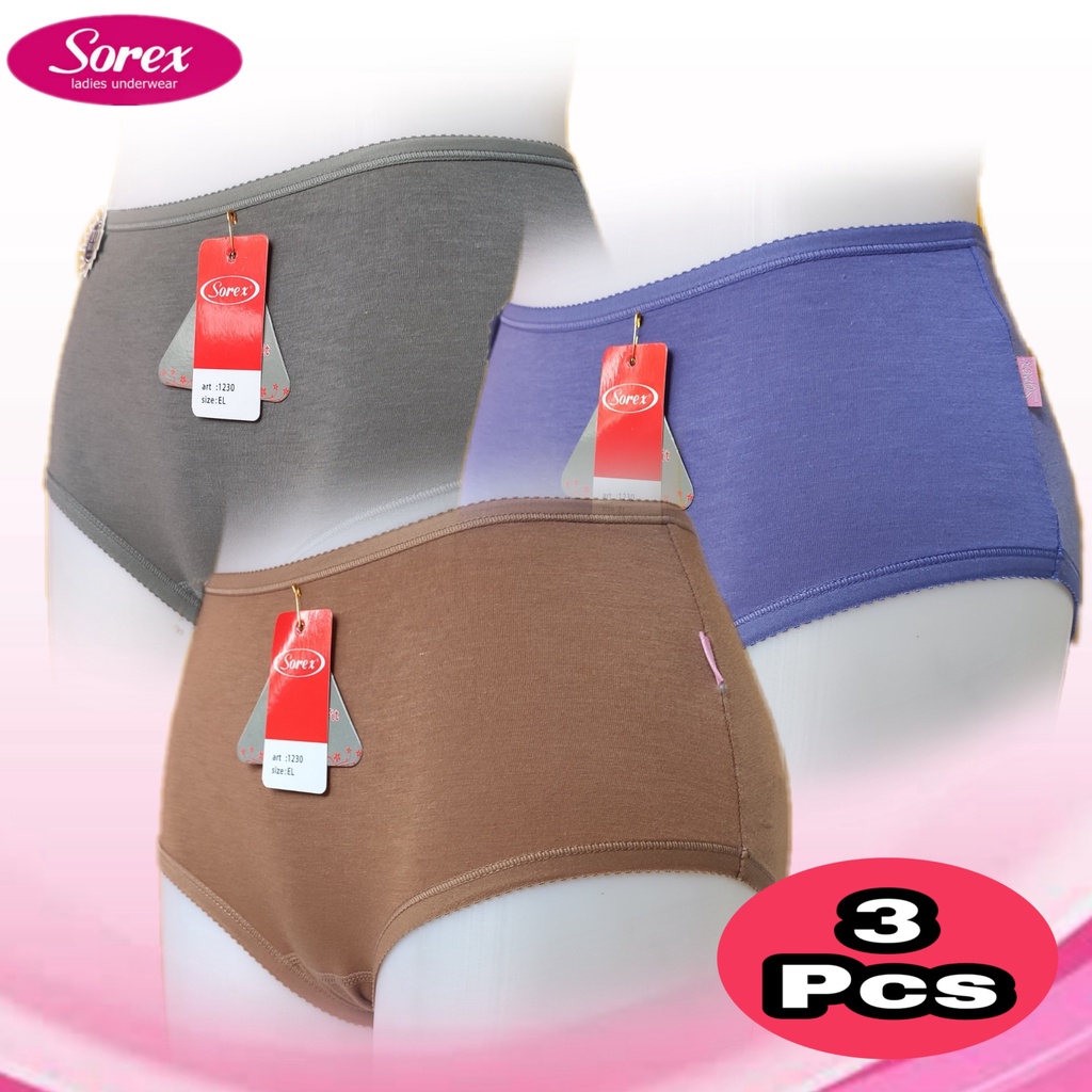 J500T ( ISI 3 PCS) Celana Dalam Wanita Sorex 1230 Ukuran M L XL XXL