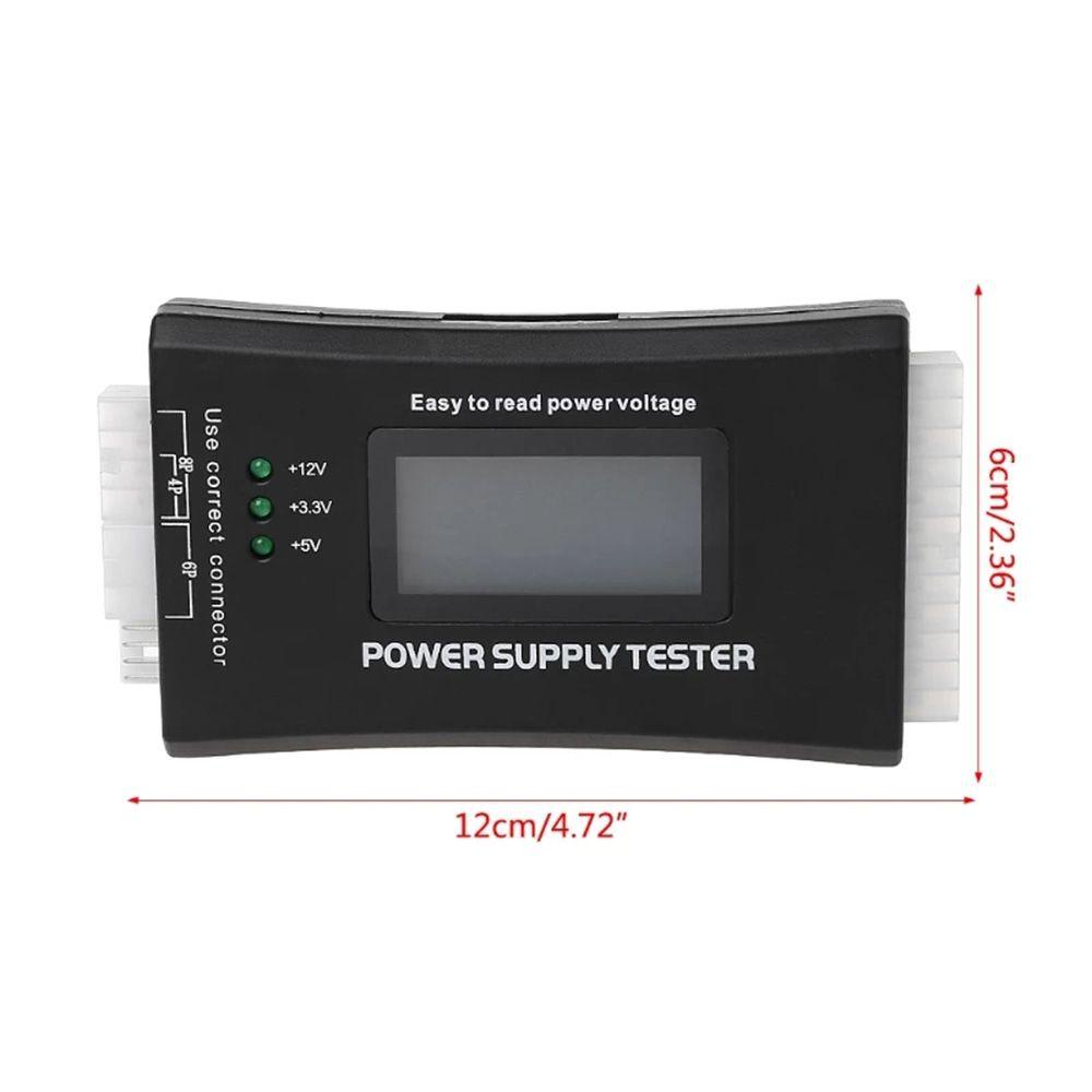 Top Alat Tester Power Supply 20 / 24 Pin Dengan Layar LCD Untuk PC / Komputer