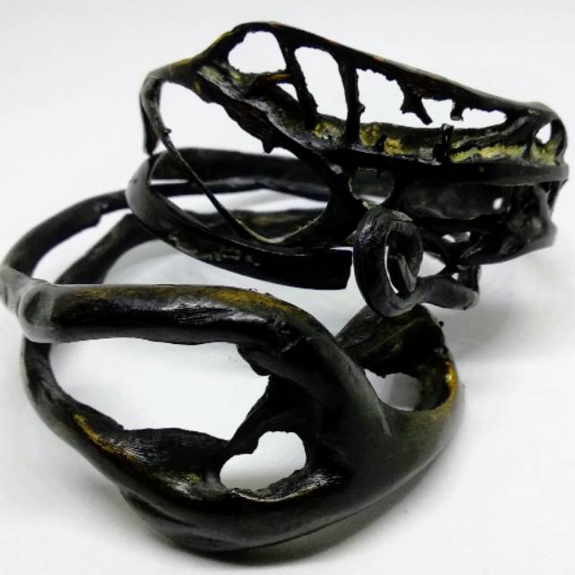 [BISA COD] Gelang Kesehatan Akar Bahar Hitam Besar Natural
