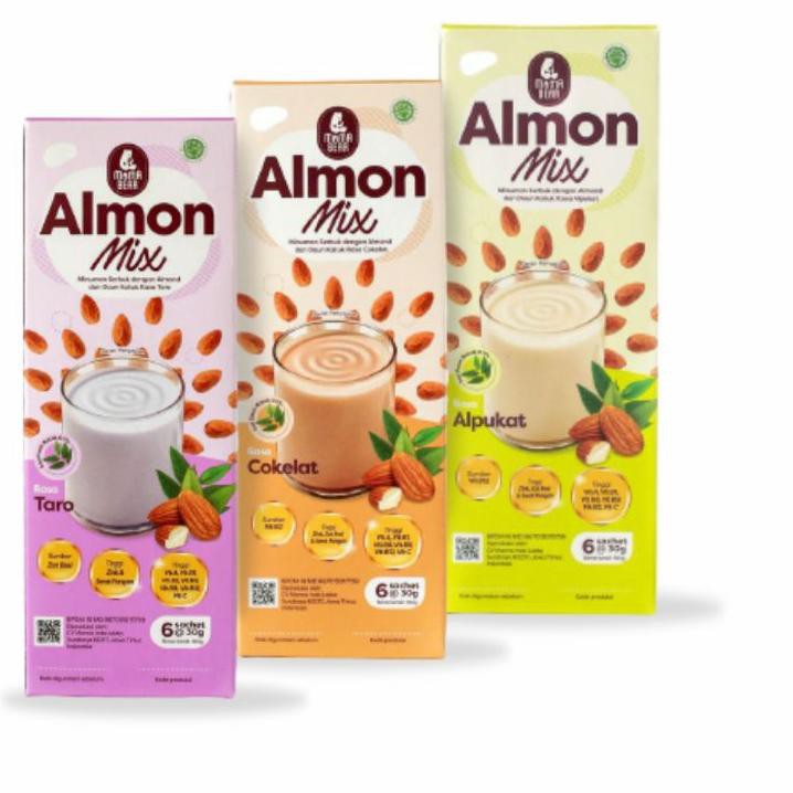 

RFG-57 MamaBear AlmonMix Minuman Serbuk Almond Dengan Daun Katuk 3Box Banyak Potongan ☹
