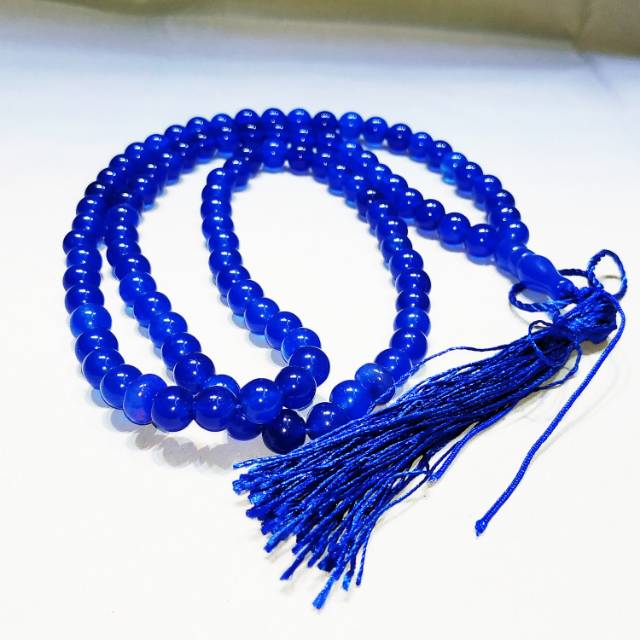 TASBIH BATU GIOK BIRU 99 BUTIR ASLI BERKUALITAS