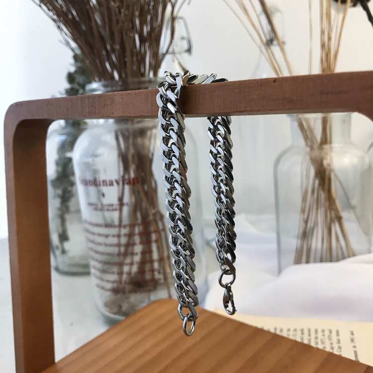 Gelang Bahan Titanium Steel Gaya Korea