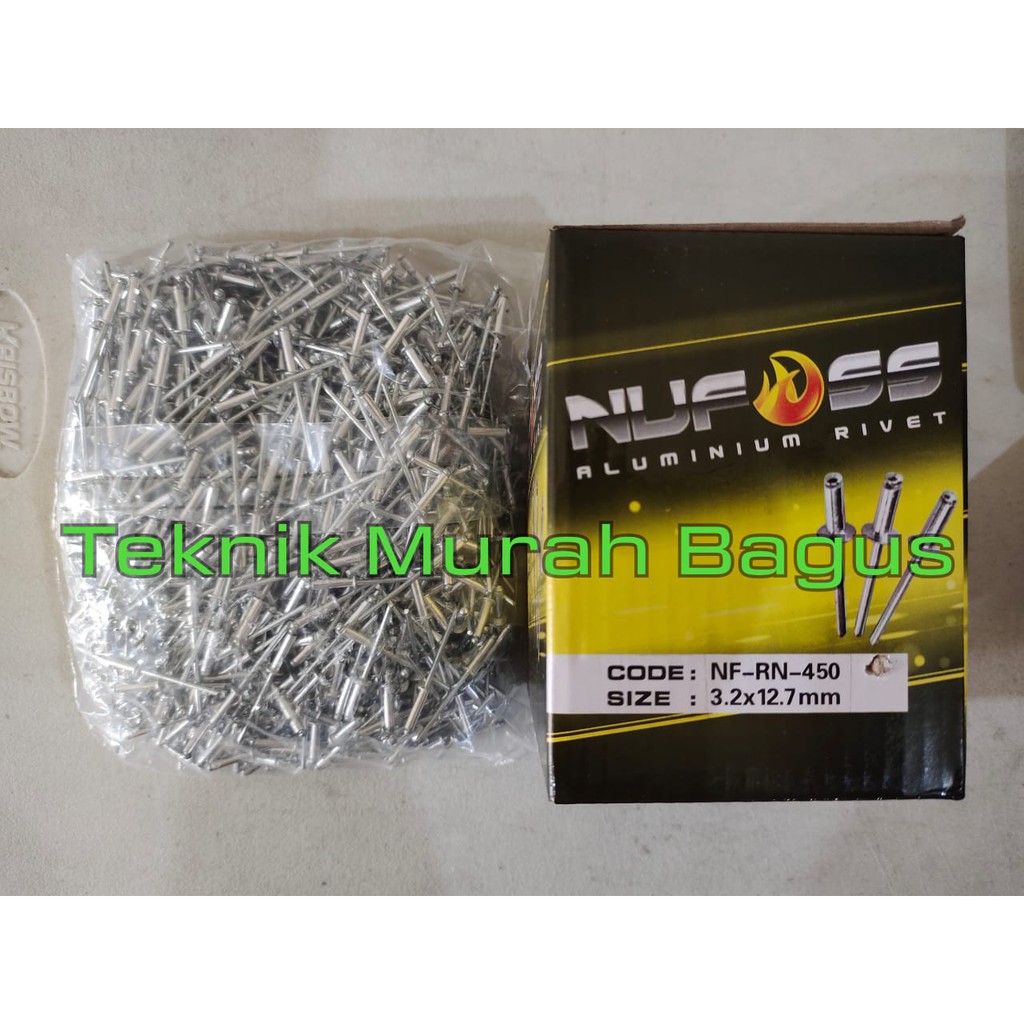 Paku Rivet 3.2mm x 12.7mm Rivet Nut