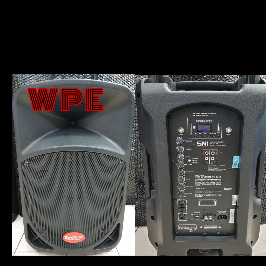 Speaker Portable Meeting Wireless Baretone BT 1212 BWR / 12 BWR 12BWR