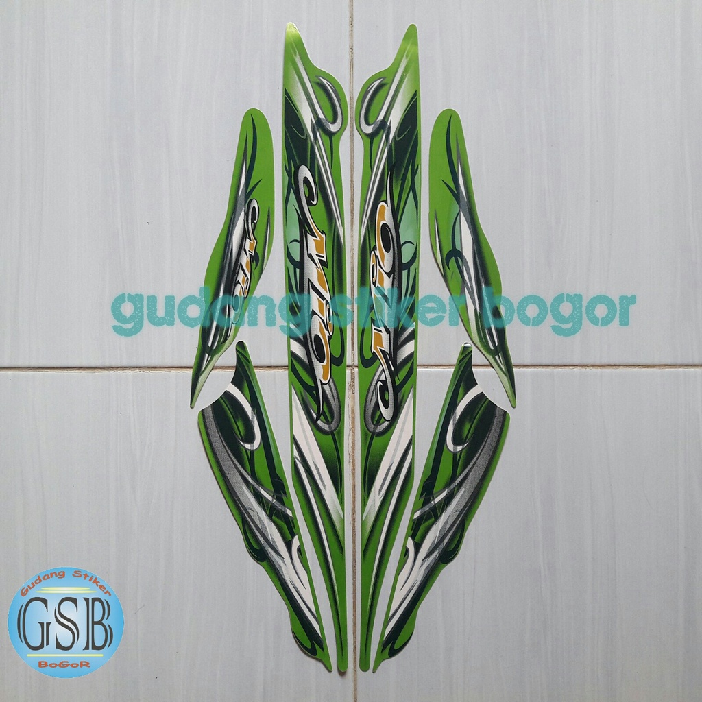 stiker yamaha mio sporty 2010 hijau