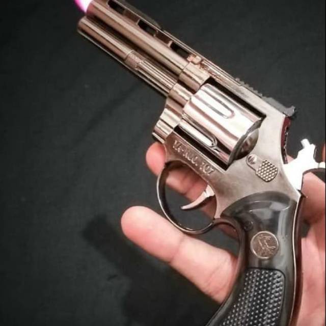 PROMO DAN DISKON KOREK API MODEL REVOLVER PHYTON - KOREK API PISTOL - KOREK GAS - REPLIKA PISTOL REV