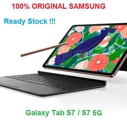 NEGOO   Tablet Samsung Galaxy Tab S7 ROM 128GB RAM 6GB SILVER non garansi bekas