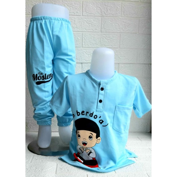 Setelan Baju Anak Kiano Muslim 1-5 Tahun