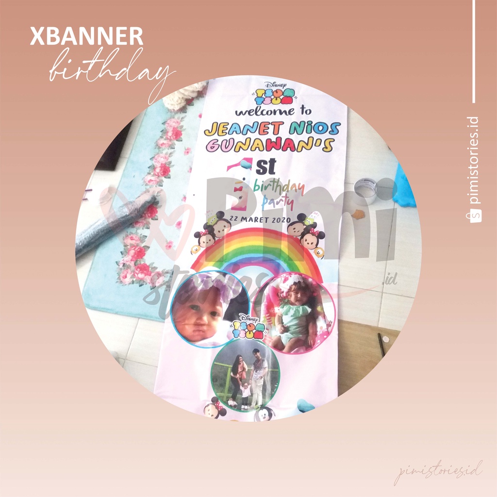 PAKET XBANNER WISUDA ⚫ X BANNER WEDDING ; OLSHOP ; USAHA ⚫ GRATIS DESAIN ⚫ PAKET + TIANG