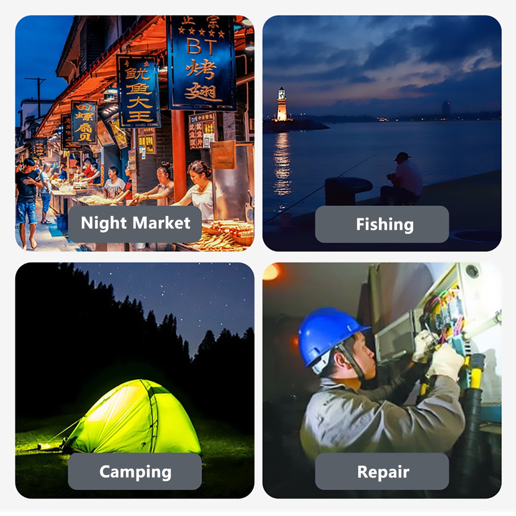 T5 Lampu Tabung Led Magnetik Portable Usb Rechargeable Dengan Kait Untuk Pasar Malamdaruratcampingmemancing