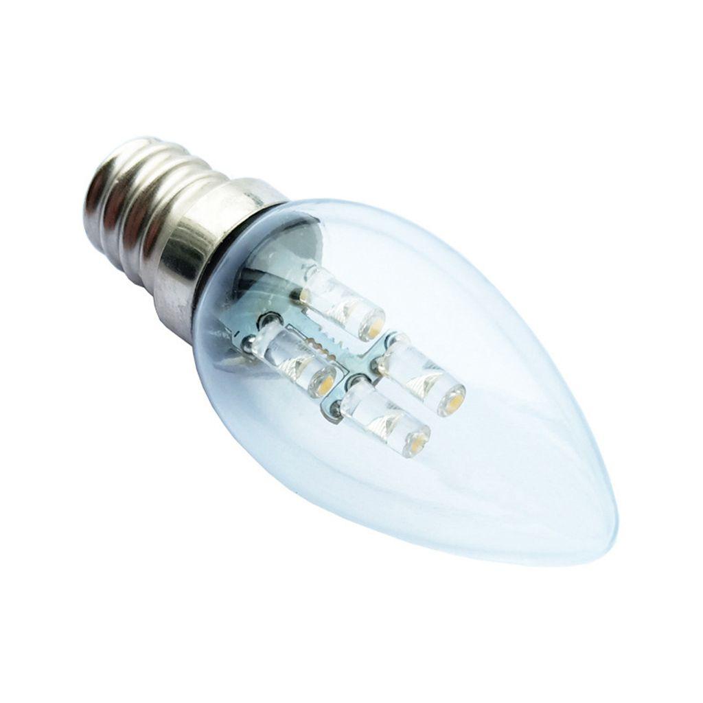 [Elegan] Candelabra Light Bulb 220V 1pcs Hemat Energi Dengan 4manik Lampu Kap Lampu Kaca Warm/White Light Filament Bulb